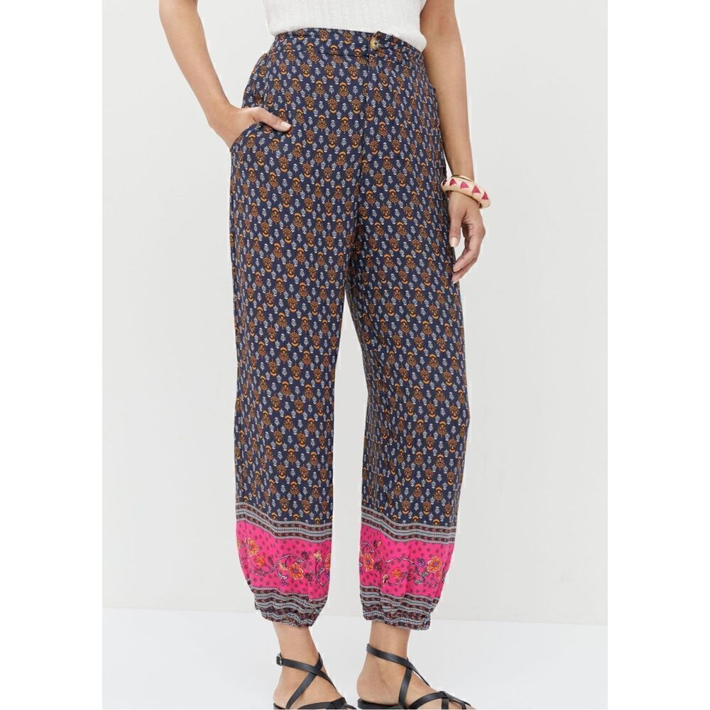 By Anthropologie Smocked Balloon Leg Pants Size 0